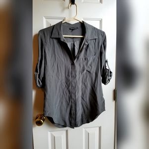 NWOT Madewell Silk Button Down Shirt